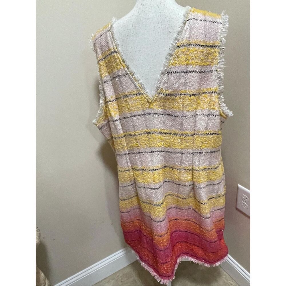 New Anthropologie x Maeve Sleeveless Tweed Mini Dress Size 22 - Picture 12 of 15